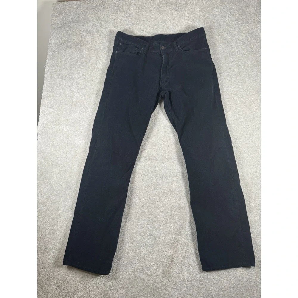 Polo Ralph Lauren 67 Corduroy Black Pants Size 36x32 Superior Quality Dry‎ Goods